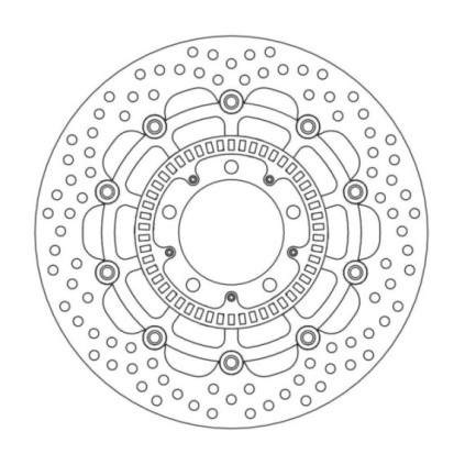 Moto-Master Halo Brakedisc front Kawasaki: ER-6F/ABS, Versys/ABS, Z750/R/ABS inc