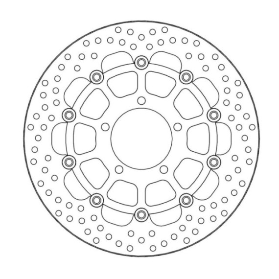Moto-Master Halo Brakedisc front Kawasaki: ZX-10R Ninja/ABS, GTR1400/ABS, ZZR140
