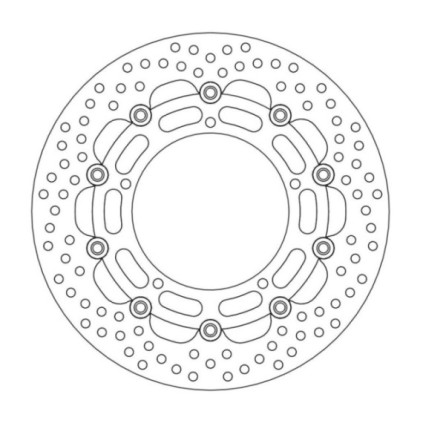 Moto-Master Halo Brakedisc front Yamaha: YZF R6, FZ6, FZ6 600 Fazer/ABS, MT-03, 