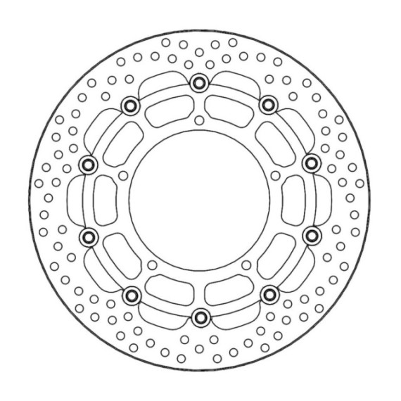 Moto-Master Halo Brakedisc front Yamaha: YZF R1, FZ1/ABS, FZ1 Fazer/ABS, V-max 1