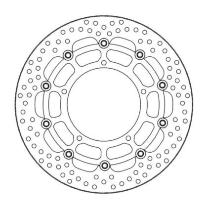 Moto-Master Halo Brakedisc front Yamaha: YZF R1, FZ1/ABS, FZ1 Fazer/ABS, V-max 1