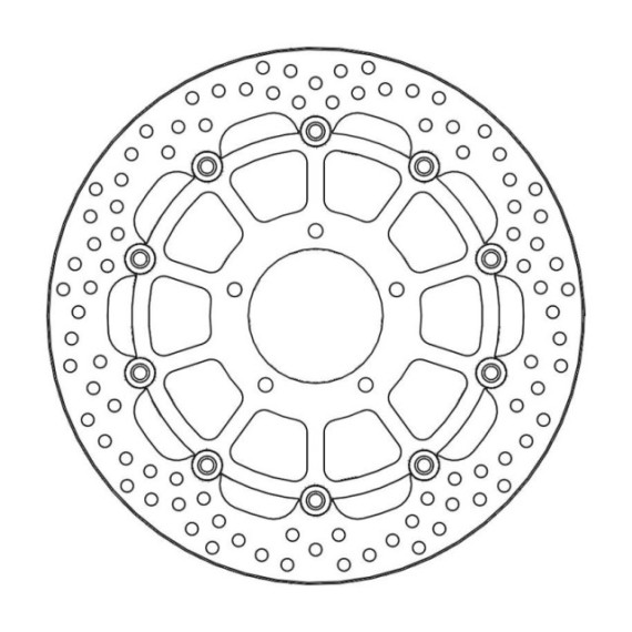 Moto-Master Halo Brakedisc front right MV Agusta: F3, Brutale 675, Brutale 800, 