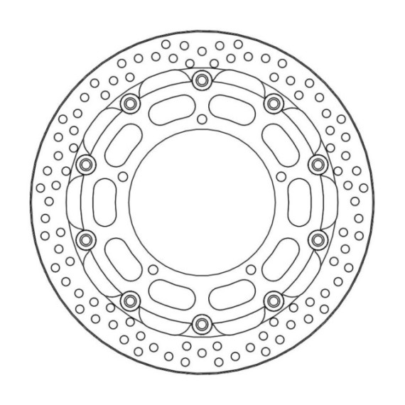 Moto-Master Racing Halo Brakedisc front 5,5mm Yamaha: YZF R1 TC