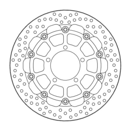 Moto-Master Racing Halo Brakedisc front 5,5mm Triumph: Daytona 675 ABS