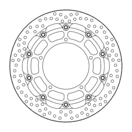 Moto-Master Racing Halo Brakedisc front 5,5mm Yamaha: YZF R1