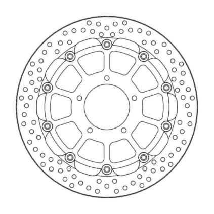 Moto-Master Racing Halo Brakedisc front MV Agusta: F3, Brutale 675, Brutale 800,