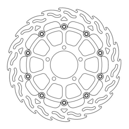 Moto-Master Flame Brakedisc front right Kawasaki: ZX-10