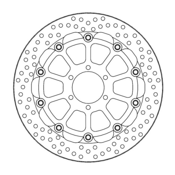 Moto-Master Racing Halo Brakedisc front Ducati: Monster 620/695, Monster 800 S2R