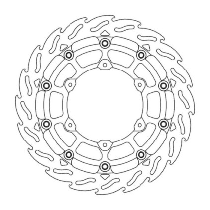 Moto-Master Racing Flame Brakedisc front left KTM: 690 SMCR