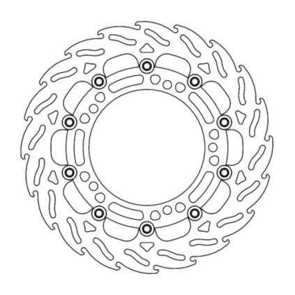 Moto-Master Flame Brakedisc front left Kawasaki: Ninja 400 