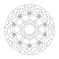 Moto-Master Halo Brakedisc front Yamaha: R1-Z250, TZ250GP, XJR400/R, FZR600, FZ6