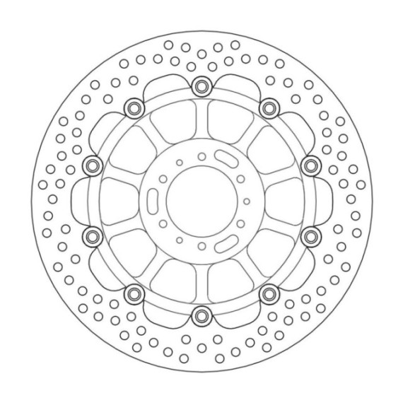 Moto-Master Halo Brakedisc front Honda: CBR600F, VFR800/ABS, CBR900RR Fireblade,