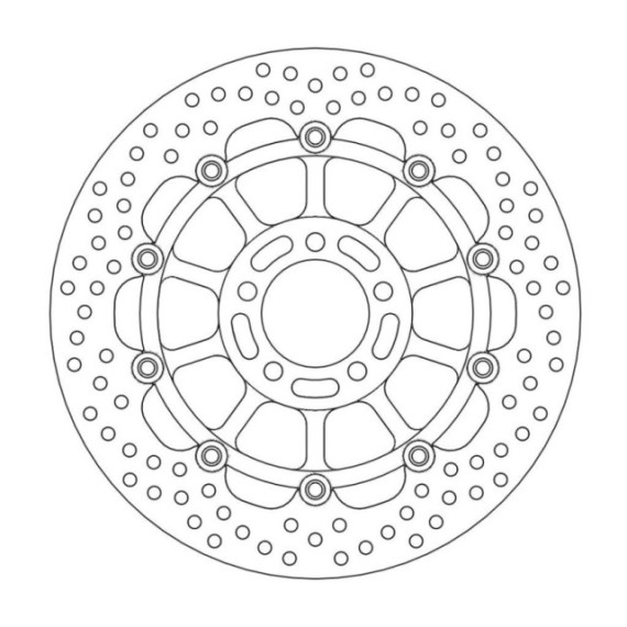 Moto-Master Halo Brakedisc front Kawasaki: ZR550 Zephyr, ZX-6R Ninja, ZZR600, ZR