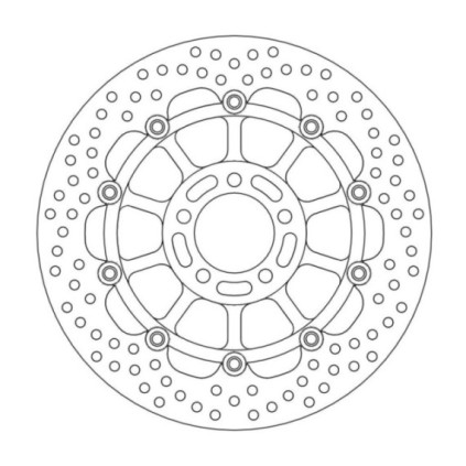 Moto-Master Halo Brakedisc front Kawasaki: ZR550 Zephyr, ZX-6R Ninja, ZZR600, ZR