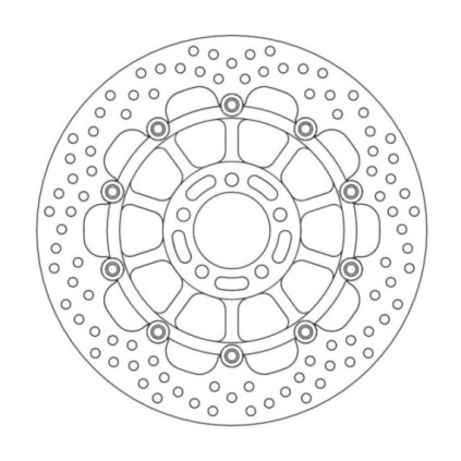 Moto-Master Halo Brakedisc front Kawasaki: ZXR400, ZXR750 Ninja, ZX-9R Ninja, Ze