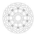 Moto-Master Halo Brakedisc front Kawasaki: ZXR400, ZXR750 Ninja, ZX-9R Ninja, Ze