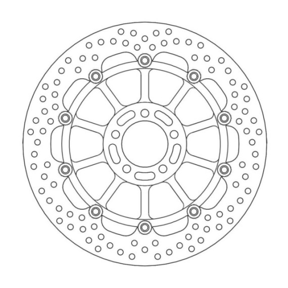 Moto-Master Halo Brakedisc front Kawasaki: ZX-7R/RR Ninja, ZXR750, ZX-9R Ninja, 