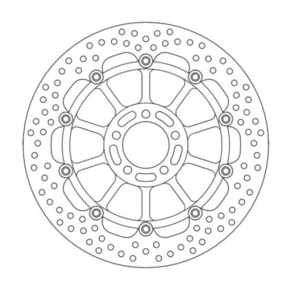 Moto-Master Halo Brakedisc front Kawasaki: ZX-7R/RR Ninja, ZXR750, ZX-9R Ninja, 