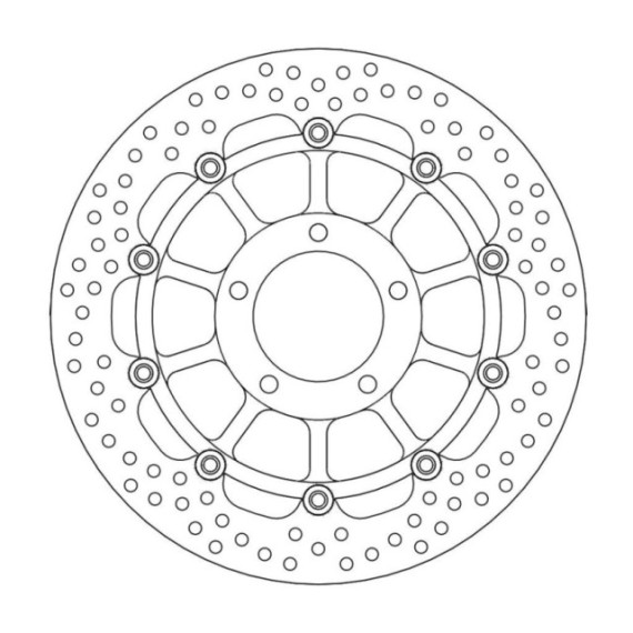 Moto-Master Halo Brakedisc front Triumph: T955 Daytona/Speed Triple, T1050 Sprin