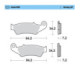 Moto-Master Brakepads Honda: CR 125-250-500, CRF 450, XR 400-600-650R, K