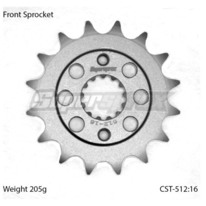Supersprox Front sprocket 512.15RB with rubber bush