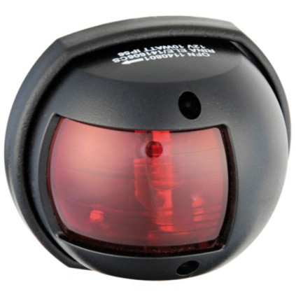 Compact 12 LED navigation light black - red