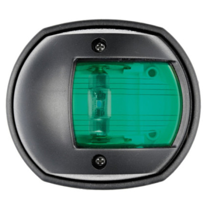 Compact 12 LED navigation light black - green