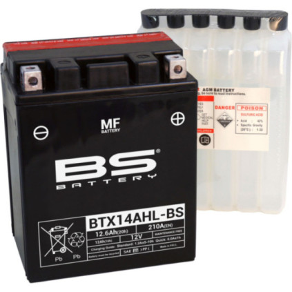 BS Battery  BTX14AHL-BS MF (cp) Maintenance Free