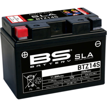 BS Battery  BTZ14S (FA) SLA - Sealed & Activated