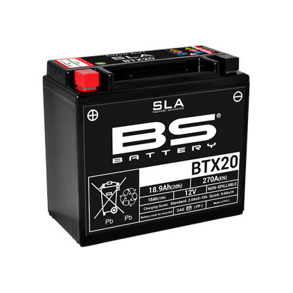 BS Battery  BTX20 (FA) SLA - Sealed & Activated