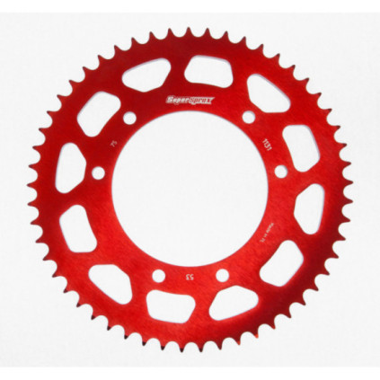 Supersprox Rear Sprocket, Red, 53 teeth (420), Ø105mm, Aprilia, Derbi, Drac