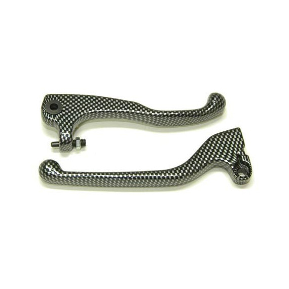 TNT Lever set, Carbon-style, Aprilia RX,SX 06-10 / Derbi Senda DRD Racing 04-08