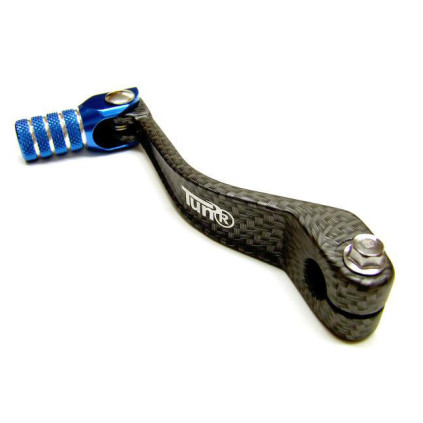 Tec-X Gear pedal, Carbon-style/Blue, Derbi Senda / Aprilia RX,SX  06- / Gilera R