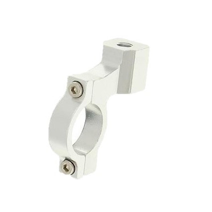 Mirror mounting clamp, Silver, Ø 22mm handlebar, M8 mirror