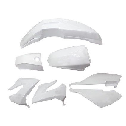 Tec-X Bodywork kit, White, Derbi Senda R X-Treme 03-10, SM X-Treme 02-10
