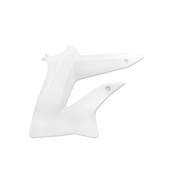 Radiator cover, Left, White, Derbi Senda DRD X-Treme 11-17, Gilera RCR,SMT 11-17