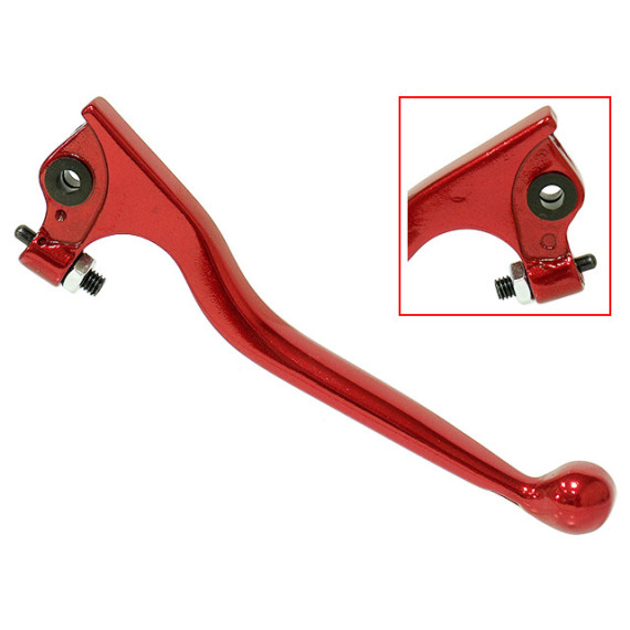 Tec-X Brake lever, Red, Derbi Senda / Gileras RCR,SMT, Yamaha DT 50 R, SM, X