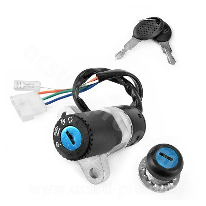 Ignition switch & Lock set, Aprilia RX,SX 06- / Derbi Senda 05- / Gilera RCR,SMT