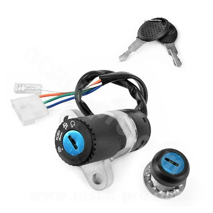 Ignition switch & Lock set, Aprilia RX,SX 06- / Derbi Senda 05- / Gilera RCR,SMT