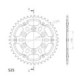 Supersprox Stealth Rear sprocket Blue  
