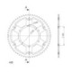 Supersprox Stealth Rear sprocket Gold 