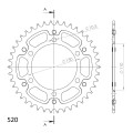 Supersprox Stealth Rear sprocket Green 