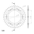 Supersprox Stealth Rear sprocket Silver