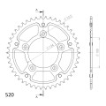 Supersprox Stealth Rear sprocket Red 
