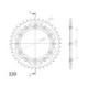 Supersprox Stealth Rear sprocket Red 