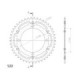 Supersprox Stealth Rear sprocket Blue  