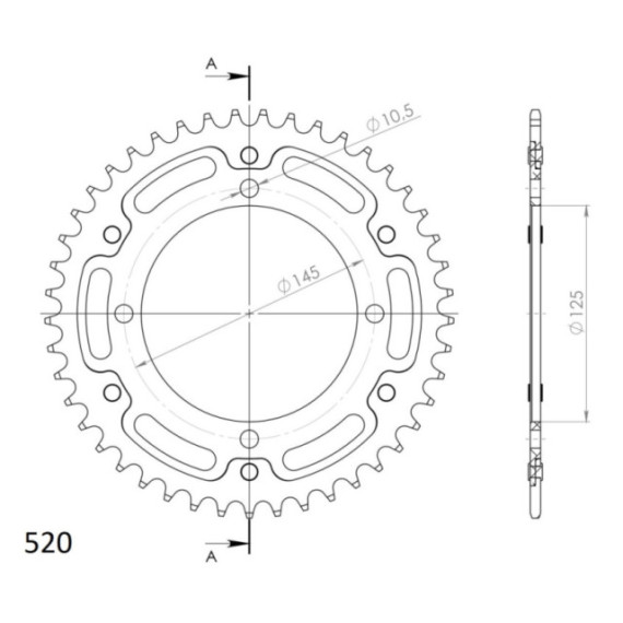 Supersprox Stealth Rear sprocket Blue  