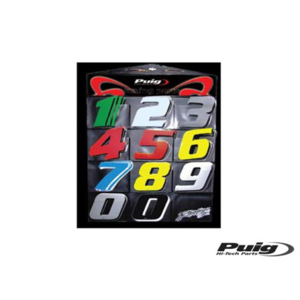 Puig Number 0 115Mm. C/Black 5 Units