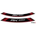 Puig Kit 8 Rim Strips Kymco Ak550 C/Red