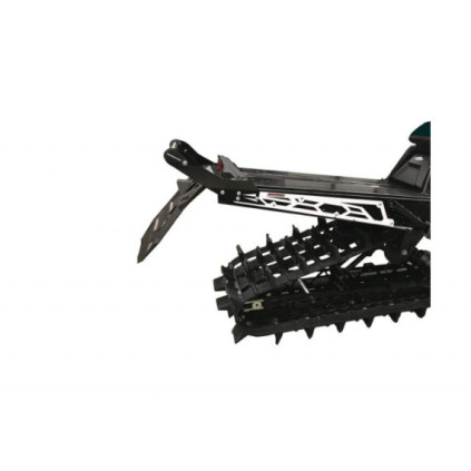 "SPI Rear Bumper Hide'N'Go Polaris AXYS 155"" White Side Plate (Black Rear)"